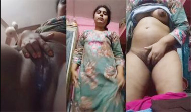 Cute Girl Stripping And Fingering Her Pussy Fucking Video