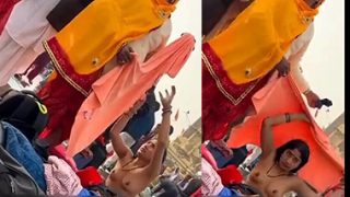 Bhabhi Bath Outdoor Changing Dress Captured Nude MMS
